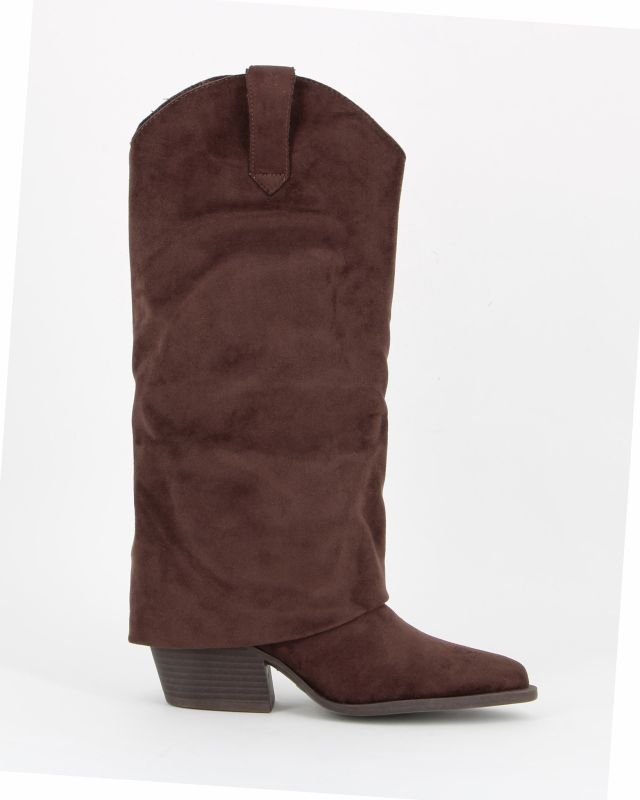 SOLEIL - Stivale nero con zip laterale e cinturino con fibbia, tacco 2,5CM