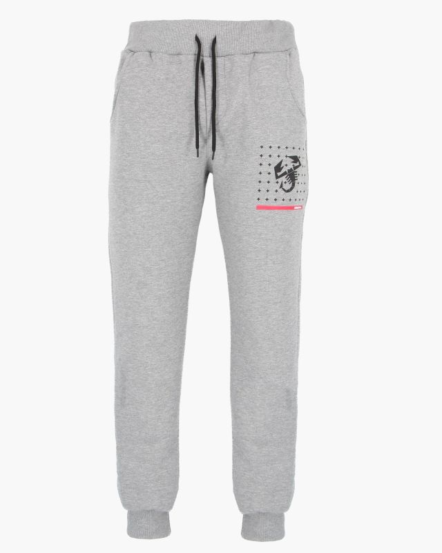 ABARTH - PANTALONE GRIGIO CON MOLLA DA UOMO