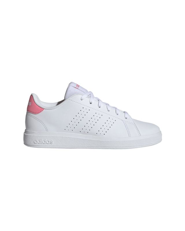 ADIDAS ADVANTAGE BASE 2.0 J- Scarpa bianca e rosa numerata 36-40
