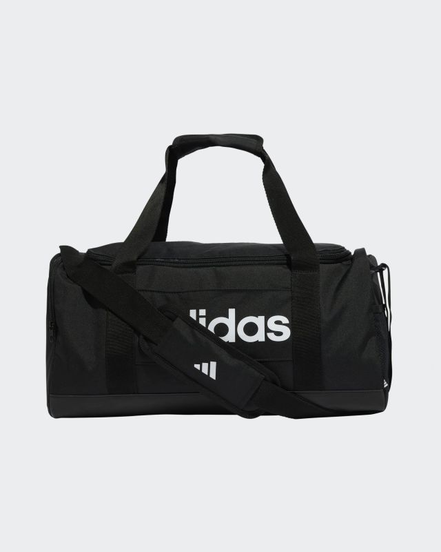 ADIDAS - BORSONE LINEAR DUFF S NERO CON DETTAGLI BIANCHI,  JE8343