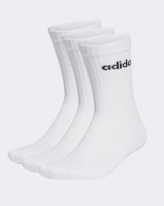 ADIDAS - CALZE LINEAR CUSHIONED (3 PAIA) BIANCHE - HT3455