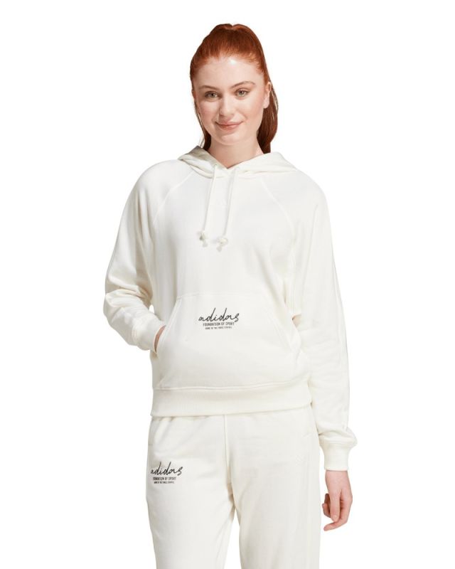 ADIDAS - FELPA PANNA CON CAPPUCCIO DA DONNA W BLUV Q3 FT HD JI6517