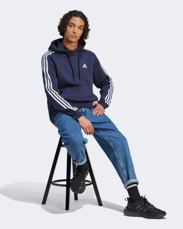 ADIDAS - HOODIE ESSENTIALS FLEECE 3-STRIPES - IJ6473