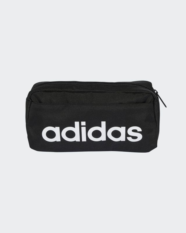 ADIDAS - MARSUPIO LINEAR BUMBAG NERO CON LOGO BIANCO - JE8345