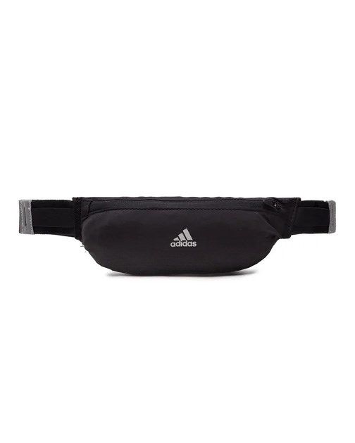ADIDAS - Marsupio nero da running con dettagli riflettenti e cinghia regolabile in vita