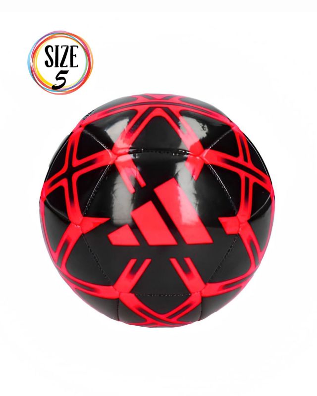 ADIDAS - PALLONE DA CALCIO NERO E ROSSO STARLANCER CLUB - IP1650