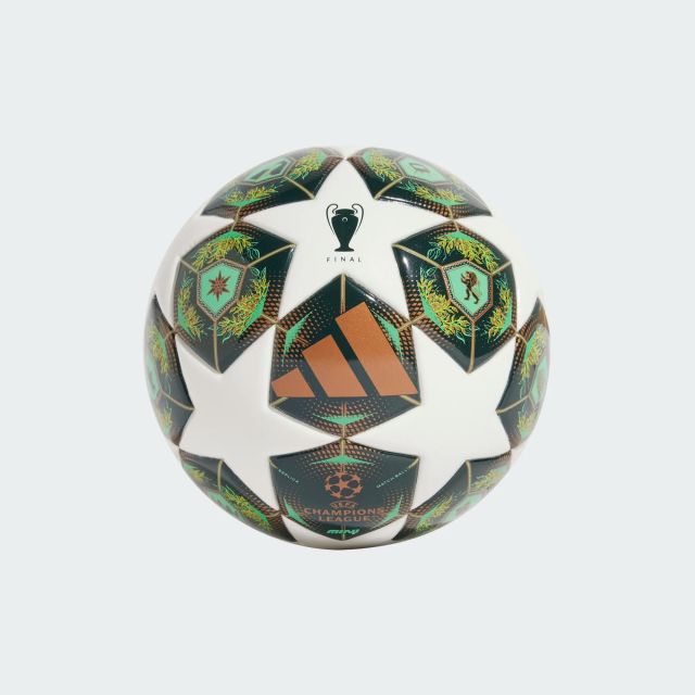 ADIDAS - PALLONE UCL MINI BIANCO, VERDE E LIME,  MISURA 1 - JH1292