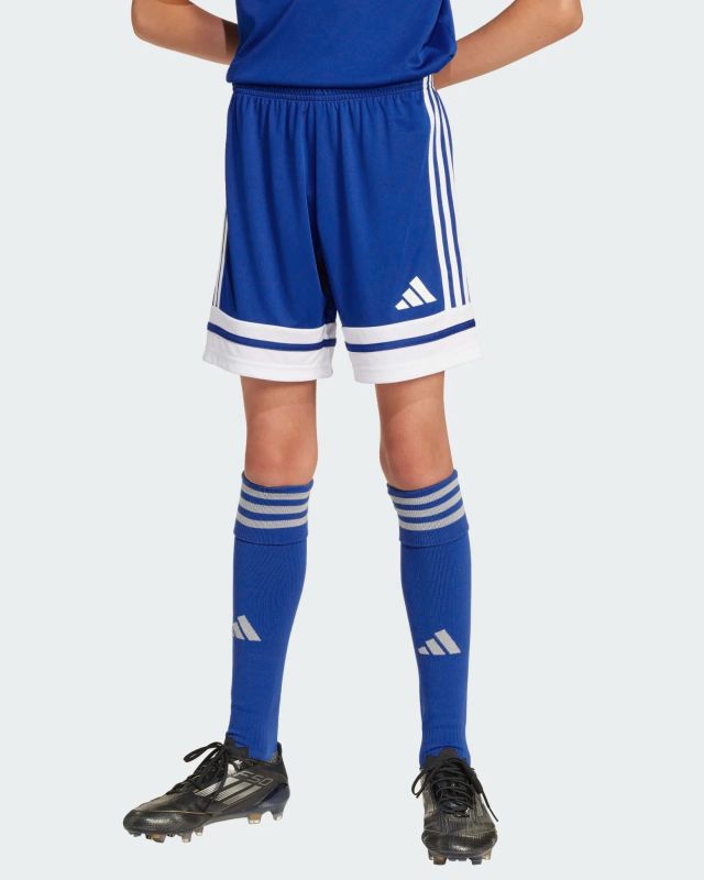 ADIDAS - PANTALONCINO DA ALLENAMENTO JUNIOR BIANCO E NERO SQUA25  -JJ2422
