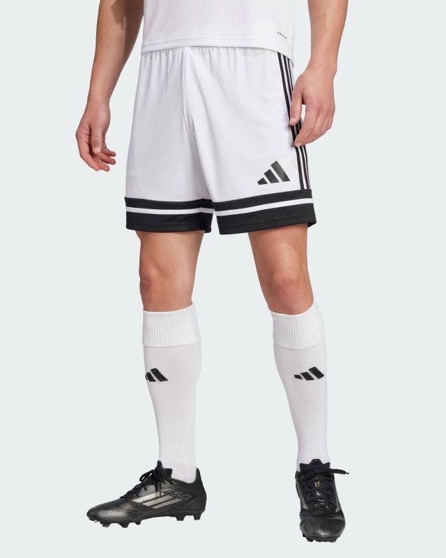 ADIDAS -PANTALONCINO DA CALCIO UOMO BIANCO E NERO SQUA25 -JH3412