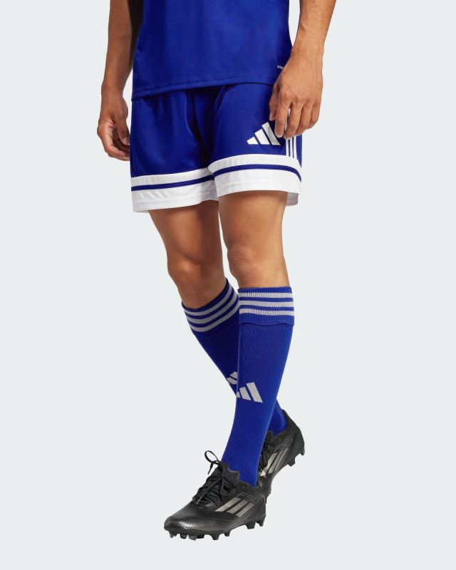 ADIDAS -PANTALONCINO DA CALCIO UOMO ROYAL E BIANCO SQUA25 - JH3405