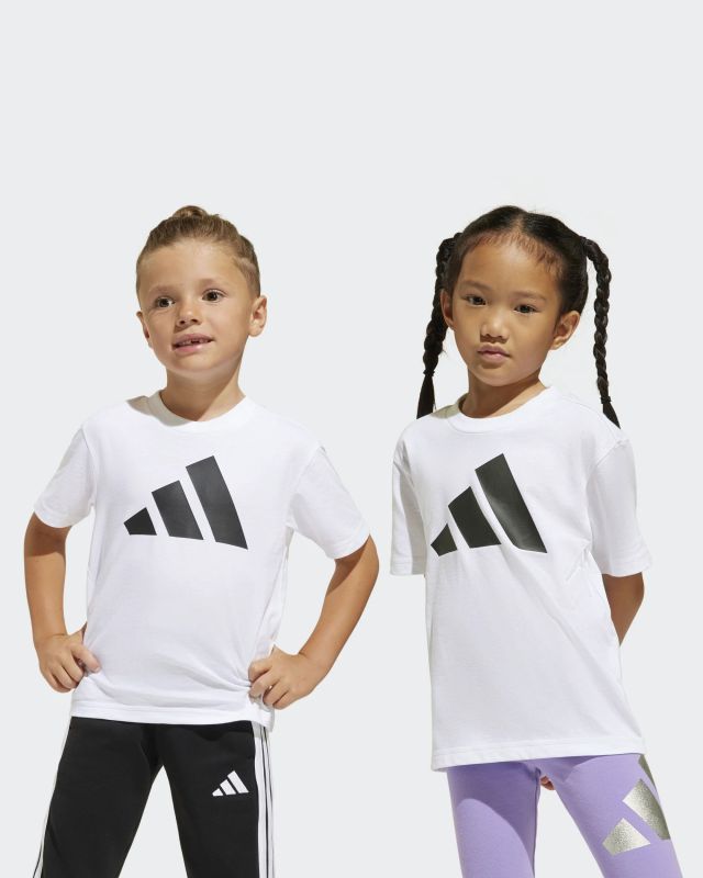 ADIDAS - T-SHIRT BL TEE 160 DA BAMBINI BIANCA E NERA - JC9720