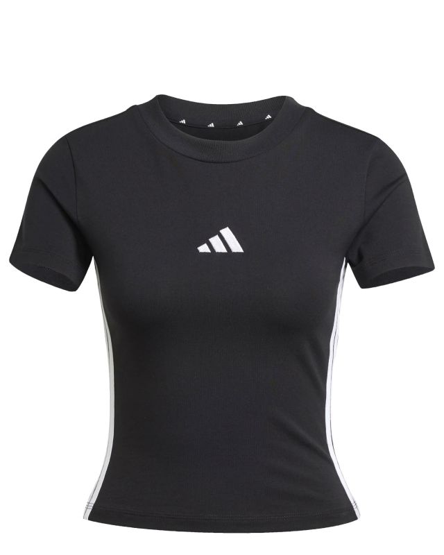 ADIDAS -T-SHIRT MEZZA MANICA  3S SJ BABY  NERA DA DONNA - JC8325