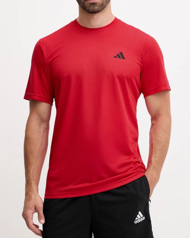 ADIDAS - T-SHIRT MEZZA MANICA UOMO ROSSA ESSENTIALS TRAINING - JC5194