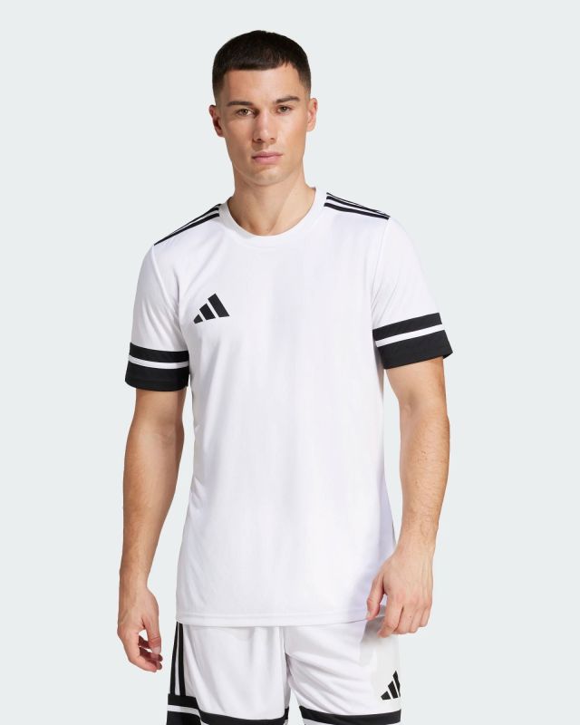 ADIDAS - T-SHIRT MEZZA MANICA UOMO SQUA25 JSY BIANCA E NERA - JG5835