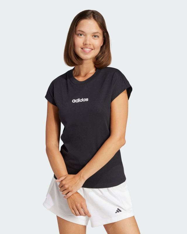 ADIDAS - T-SHIRT NERA LIN SJ T BLACK DA DONNA - JC8238