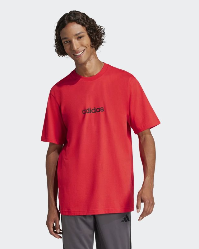 ADIDAS - T-SHIRT ROSSA LIN SJ T DA UOMO - JE8994
