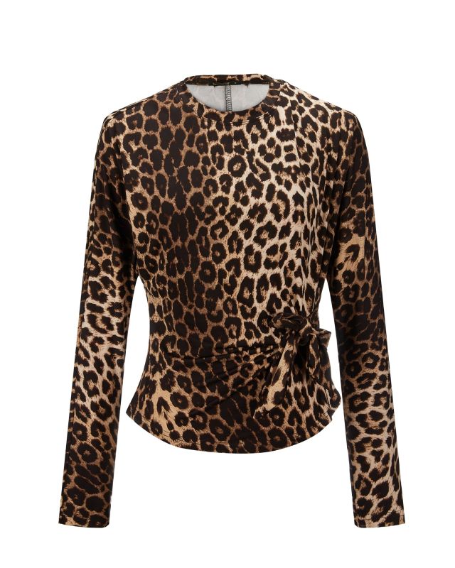 BACHATA - Maglia manica lunga leopardata