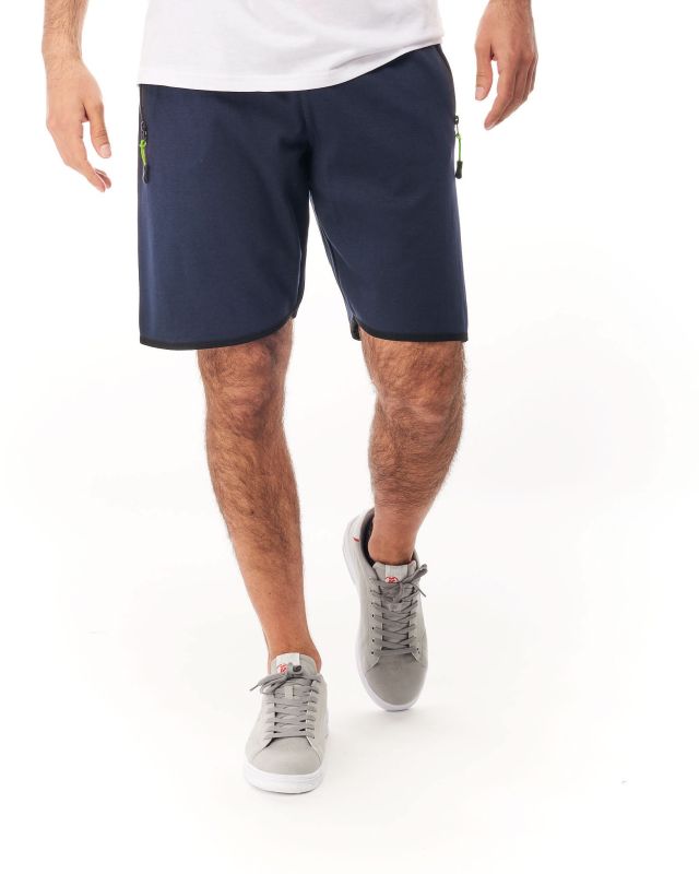 BERMUDA IN FELPA CON ZIP
