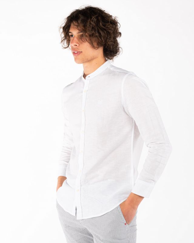 BLUE LEMON - CAMICIA MANICA LUNGA LINO COREANO