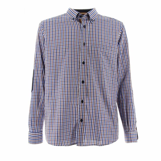 BREZZA DI MARE - CAMICIA MANICA LUNGA QUADRO CON TOPPA