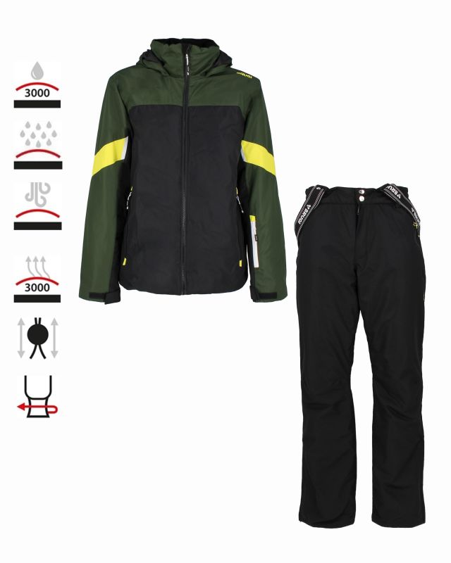 BRUGI - COMPLETO SCI VERDE DA UOMO