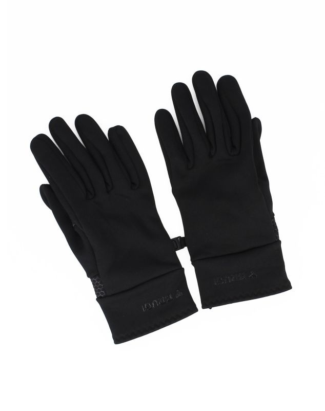 BRUGI - Guanti in tessuto a maglia da outdoor unisex neri