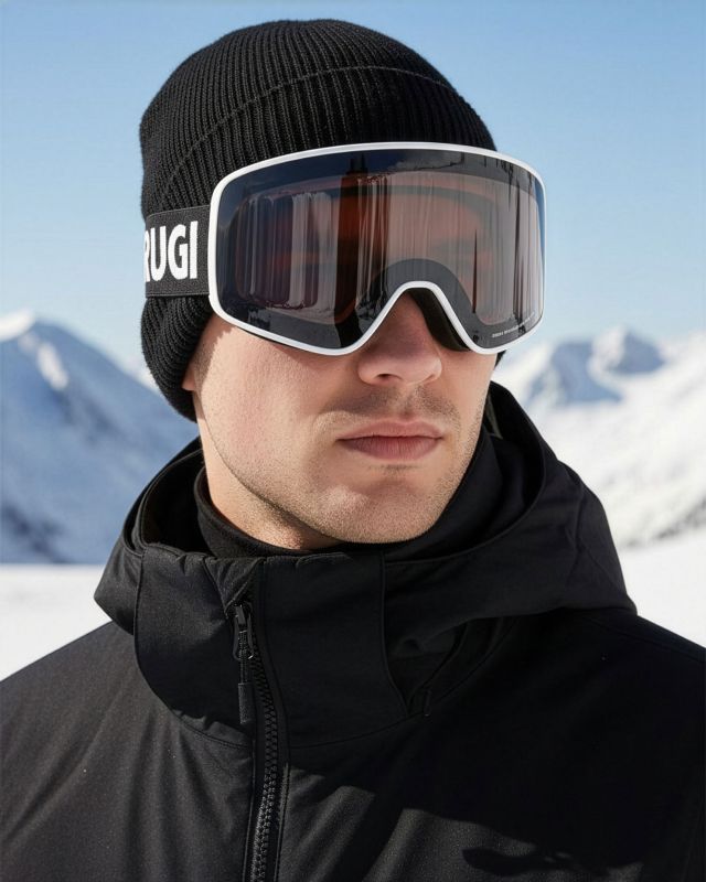 BRUGI - MASCHERA SCI UOMO BIANCA , ZJ1E-TB91- 010