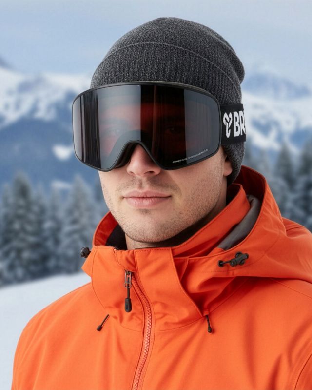 BRUGI - MASCHERA SCI UOMO NERA , ZJ1E-TB91- 500
