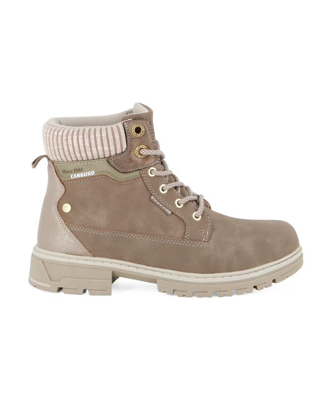CANGURO - Scarponcino beige con lacci