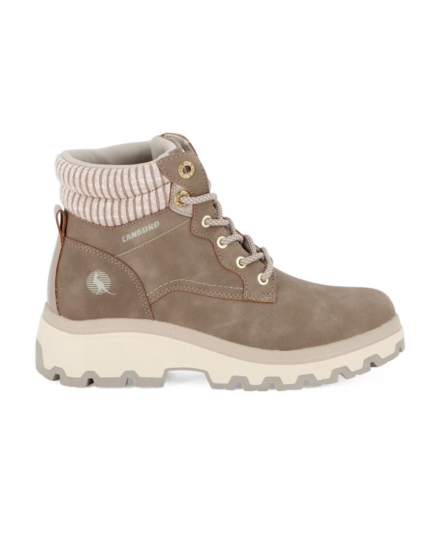 CANGURO - Scarponcino beige con lacci