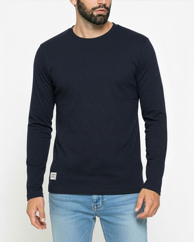 CARRERA - MAGLIA A MANICA LUNGA BLU DA UOMO