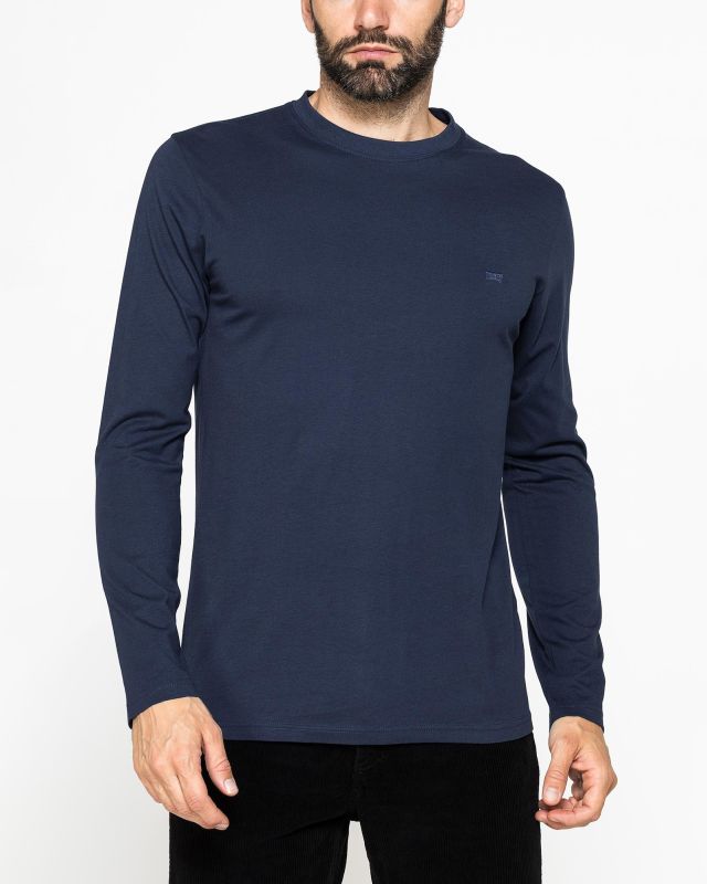 CARRERA - T-SHIRT BLU GIROCOLLO MANICA LUNGA DA UOMO