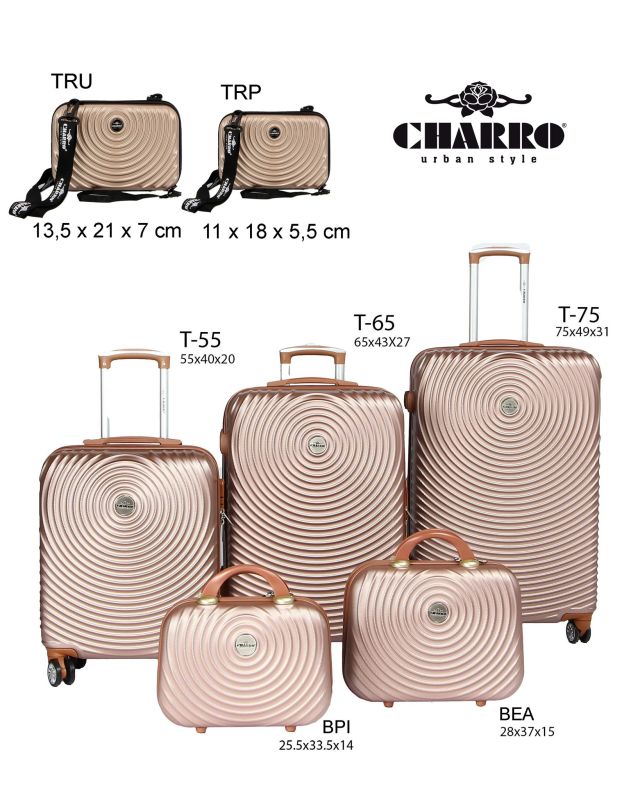 CHARRO - TROLLEY IN ABS E 4 RUOTE DOPPIE