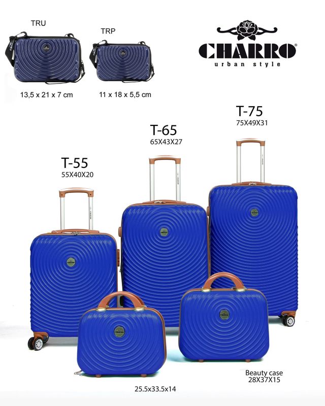 CHARRO - TROLLEY IN ABS E 4 RUOTE DOPPIE