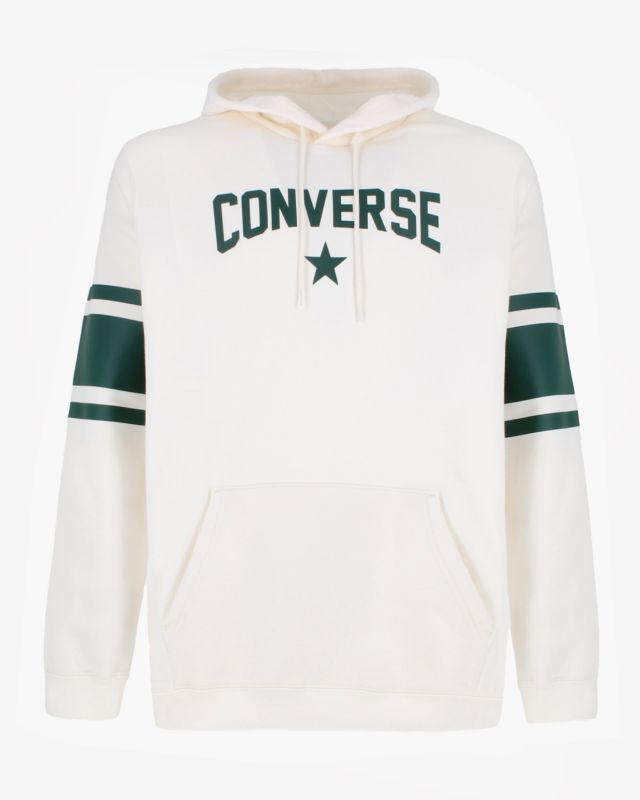 CONVERSE FELPA CREMA CON CAPPUCCIO, 10028105