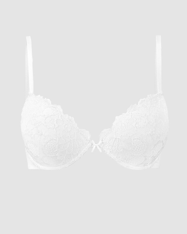 COTONELLA - REGGISENO DANIELA PUSH-UP CON FERRETTO ESSENTIAL BIANCO - CD023
