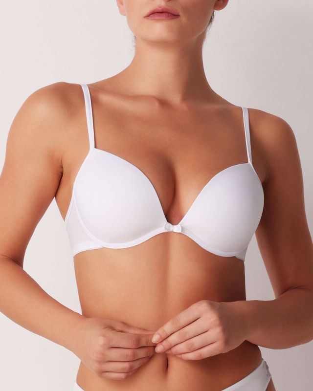 COTONELLA - REGGISENO MARTA IMBOTTITO CON FERRETTO ESSENTIAL BIANCO - 8631_001