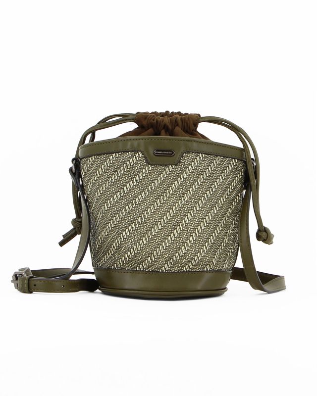 DAVID JONES - Tracollina secchiello verde con trama stampata