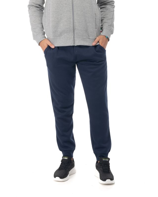 GIANMARCO VENTURI - Pantalone felpa blu scuro da uomo
