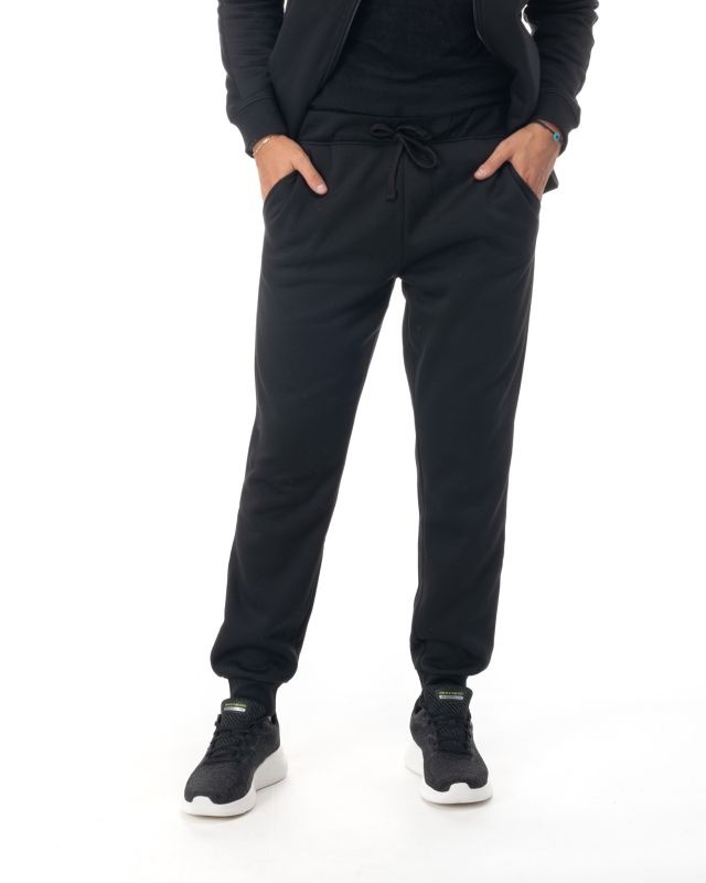 GIANMARCO VENTURI - Pantalone felpa nero da uomo