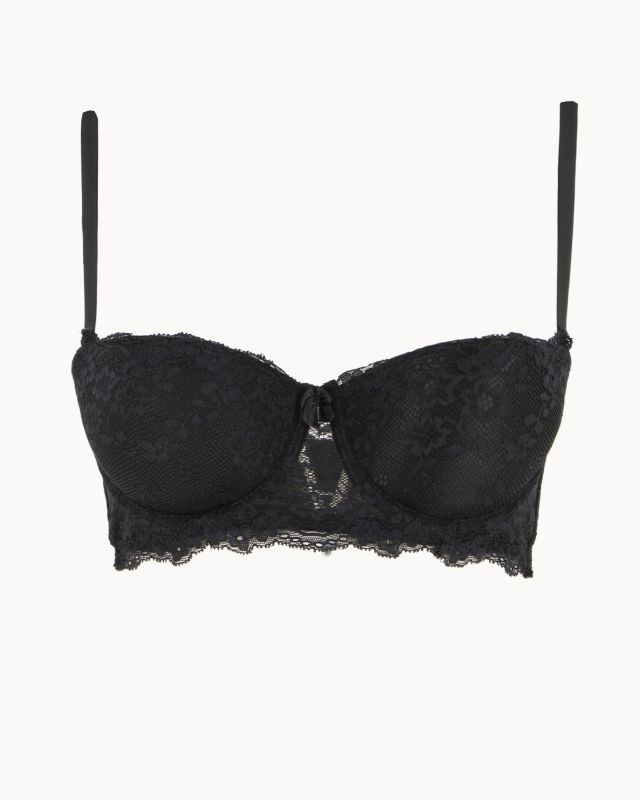 GMV - REGGISENO DONNA BALONETTE IN PIZZO NERO