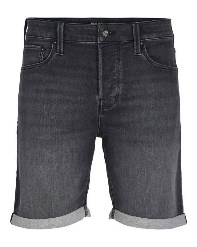 JACK&JONES - Bermuda jeans Rick black denim