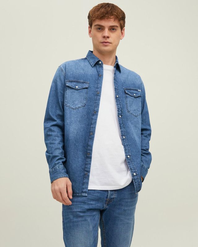 JACK&JONES - CAMICIA DI JEANS SLIM FIT