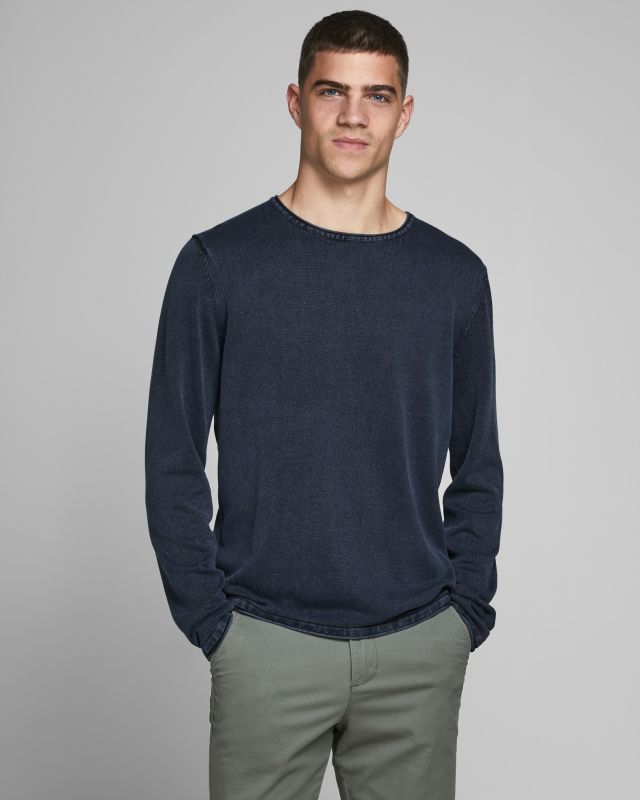 JACK&JONES - MAGLIA MANICA LUNGA LEO KNIT CREW NECK