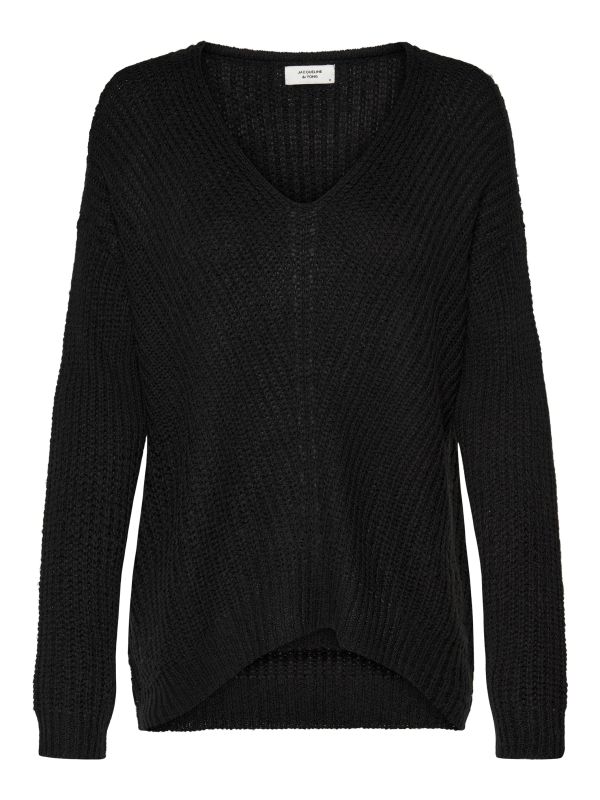 JACQUELINE DE YONG - MAGLIONE A MAGLIA DONNA NERO