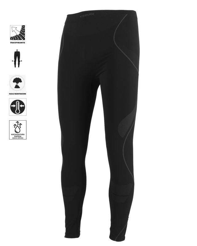 LEGGINGS INTIMO TERMICO UOMO BLACK