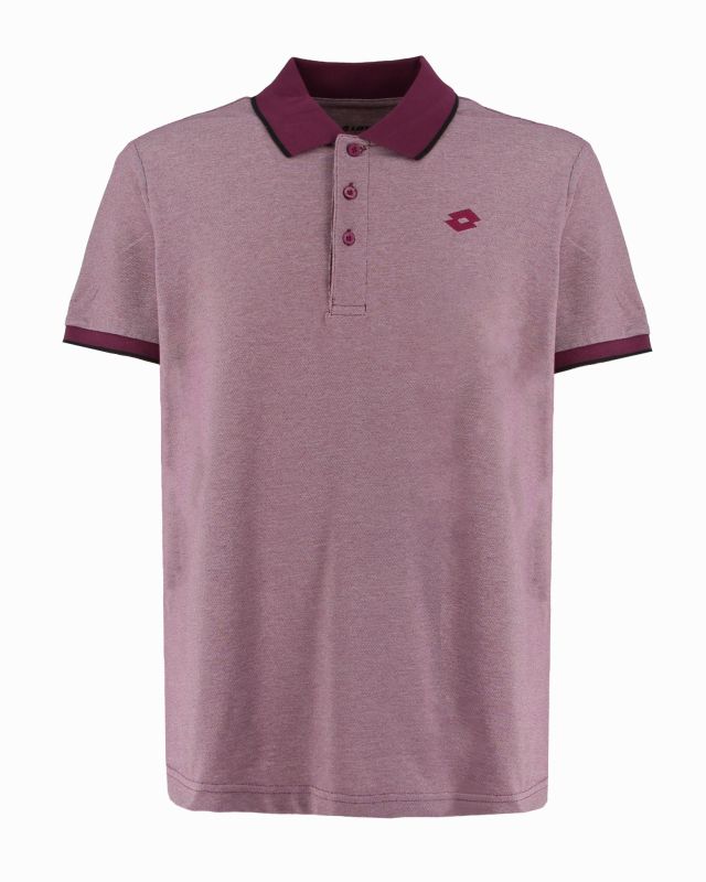 LOTTO - POLO  CON COLLO + BORDINO FIRENZE BORDEAUX E NERO DA UOMO, 213352/6YZ