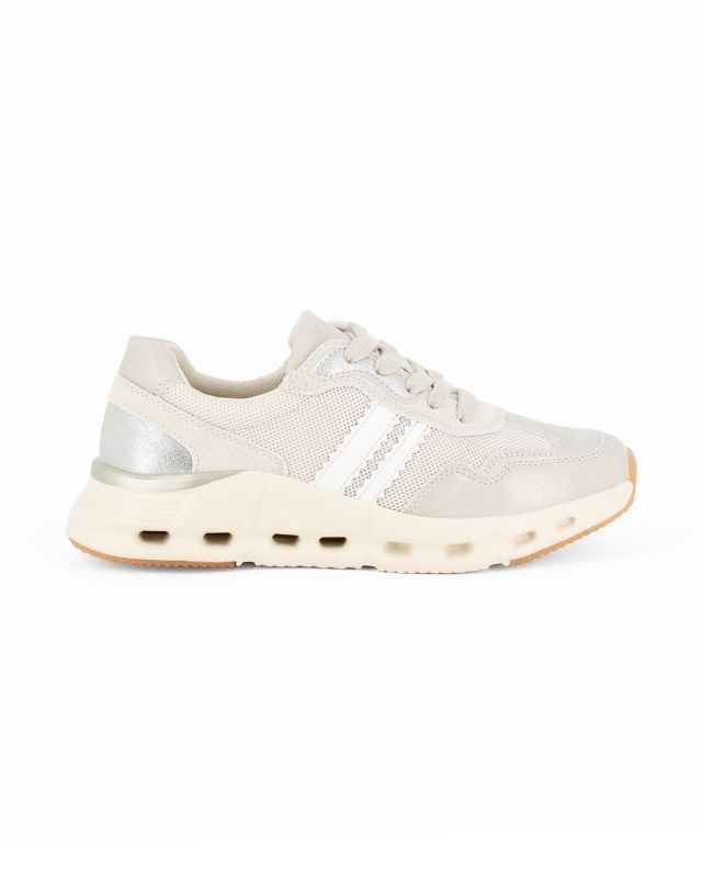 MISS GLOBO - Sneakers beige con lacci