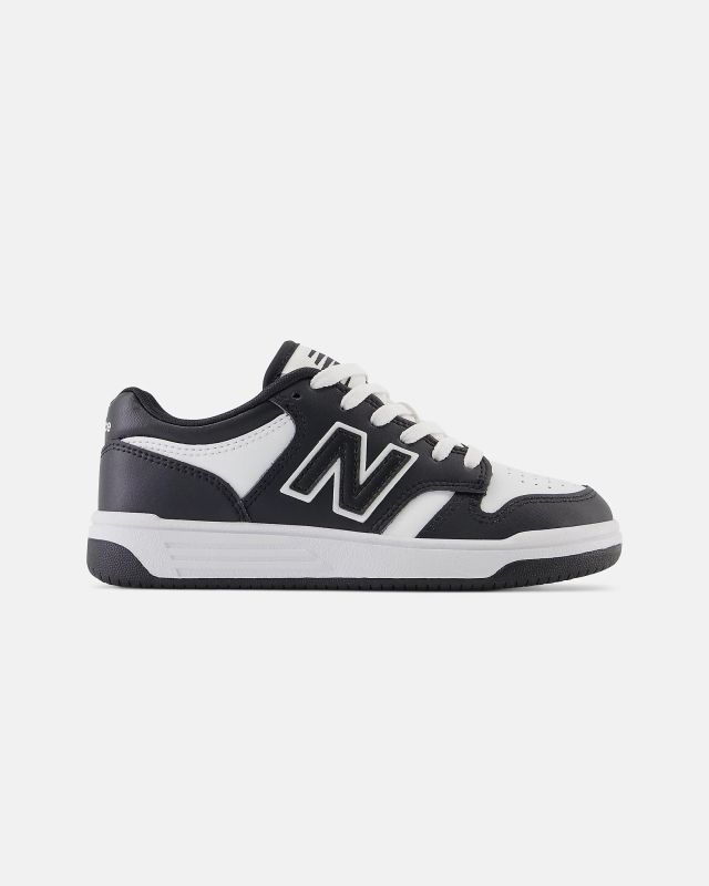 NEW BALANCE 480 - SNEAKERS DA BAMBINO NERA E BIANCA, NUMERATA 28/35 - PSB480BW