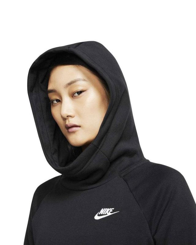 NIKE - Felpa da donna nera con cappuccio